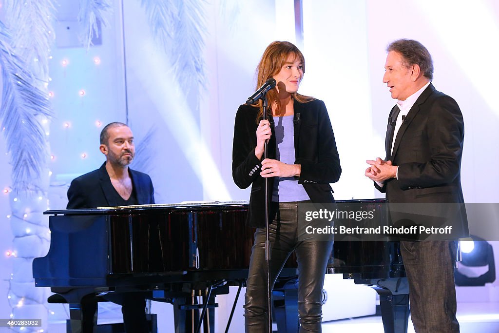 'Vivement Dimanche' French TV Show At Pavillon Gabriel In Paris