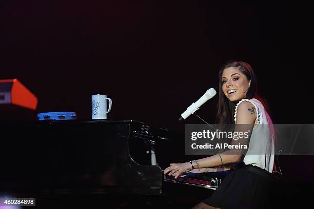 Christina Perri performs at The Paramount Theater on December 10, 2014 in Huntington, New York.