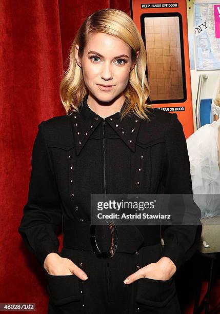 Actress Laura Ramsey attends Entertainment Weekly And VH1 Host A Special Screening Of VH1's New Scripted Series 'Hindsight' on December 10, 2014 in...
