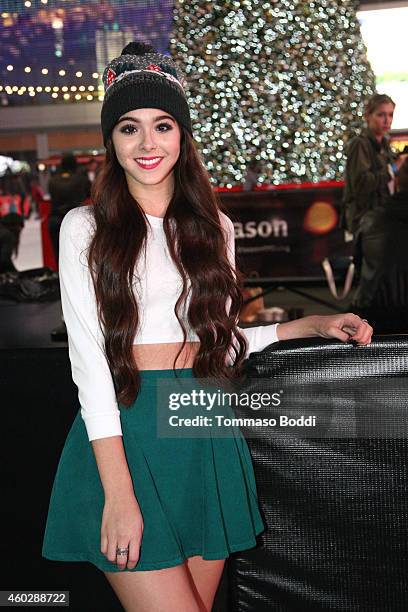 Musician Sammi Sanchez attends the KOST 103.5's ChristmasLand Festival and Concert Series at Nokia Theatre L.A. Live on December 10, 2014 in Los...