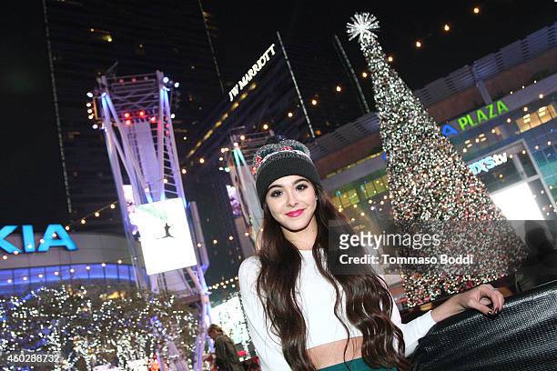 Musician Sammi Sanchez attends the KOST 103.5's ChristmasLand Festival and Concert Series at Nokia Theatre L.A. Live on December 10, 2014 in Los...