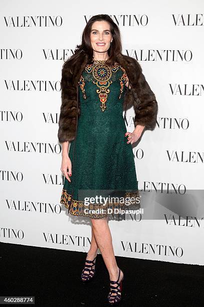 Jennifer Creel attends the Valentino Sala Bianca 945 Event on December 10, 2014 in New York City.