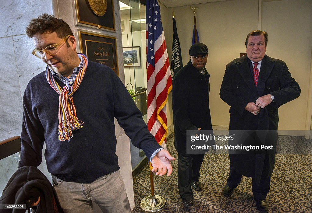 DC Vote, and other democracy activists from across the District, descend on the Office of Senate Majority Leader Harry Reid to protest the overturning of the marijuana law recently passed in Washington, DC.