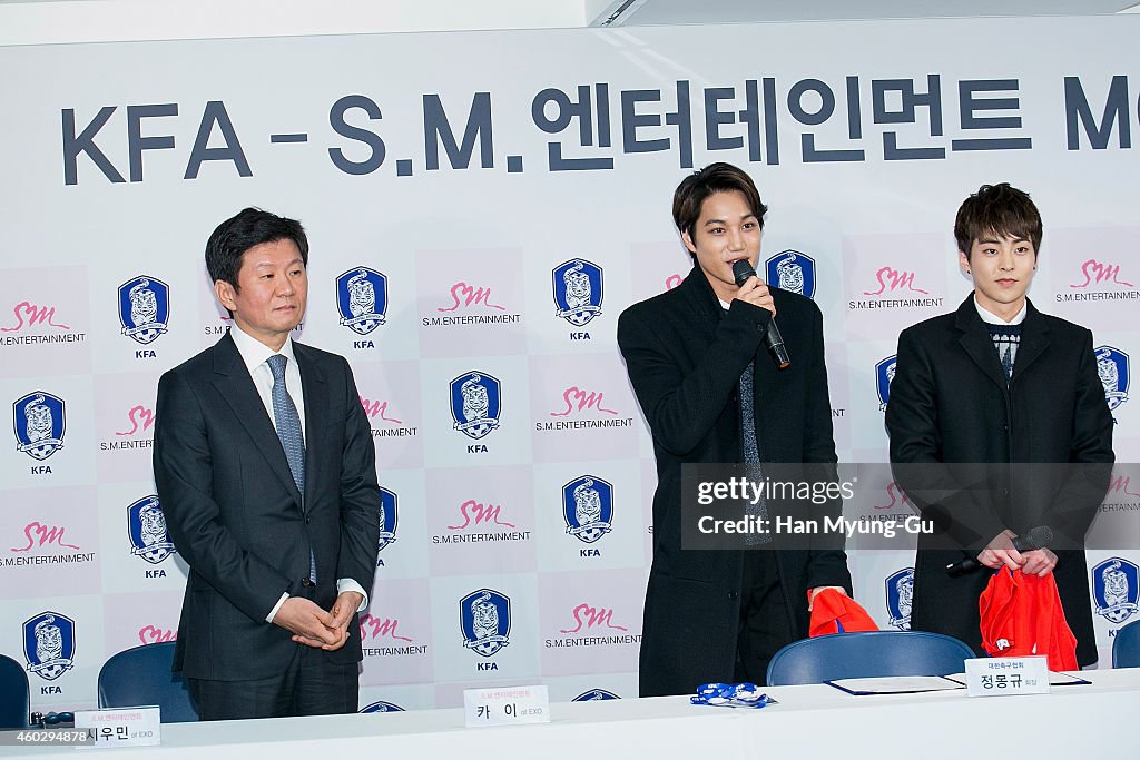 Korea Football Association - SM Entertainment MOU Press Conference