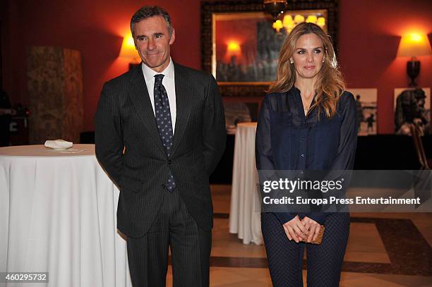 Genoveva Casanova attends her "No Blink" Humanitarian Photography Exhibition opening at Equestrian Circle Club on December 10, 2014 in Barcelona,...