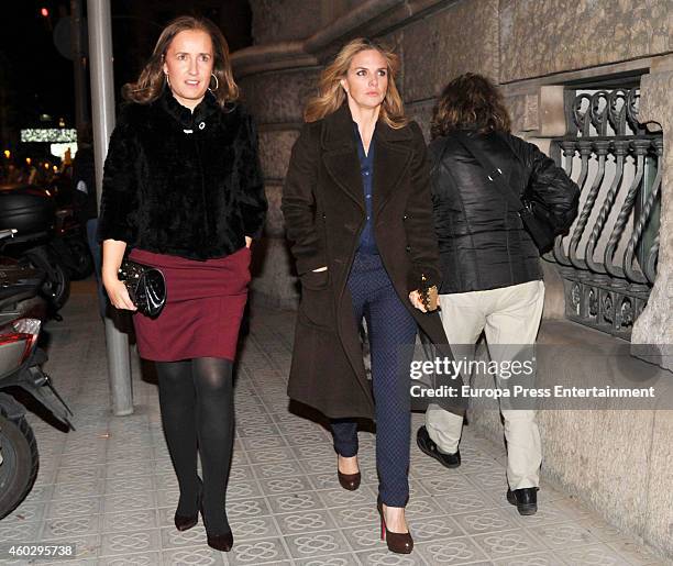 Genoveva Casanova attends her "No Blink" Humanitarian Photography Exhibition opening at Equestrian Circle Club on December 10, 2014 in Barcelona,...