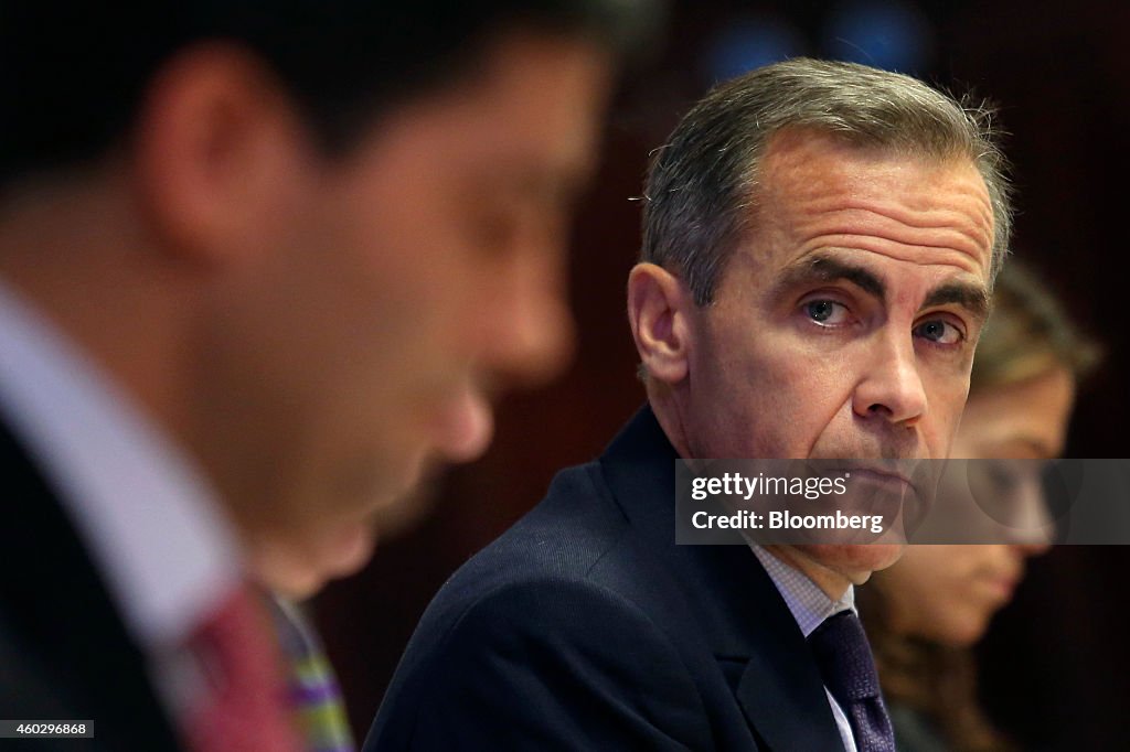 Bank Of England Governor Mark Carney News Conference Following Warsh Review Publication