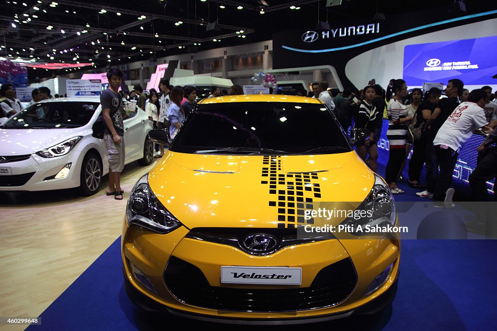 Hyundai Veloster on display during the 31st Thailand...