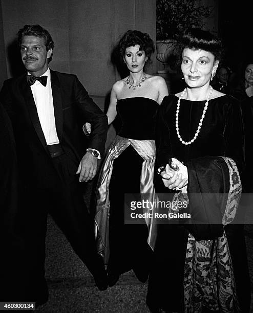 Egon von Furstenberg, Lynn Marshall and Diane von Furstenberg attend Metropolitan Museum of Art Costume Institute Gala "The 18th Century Woman" on...