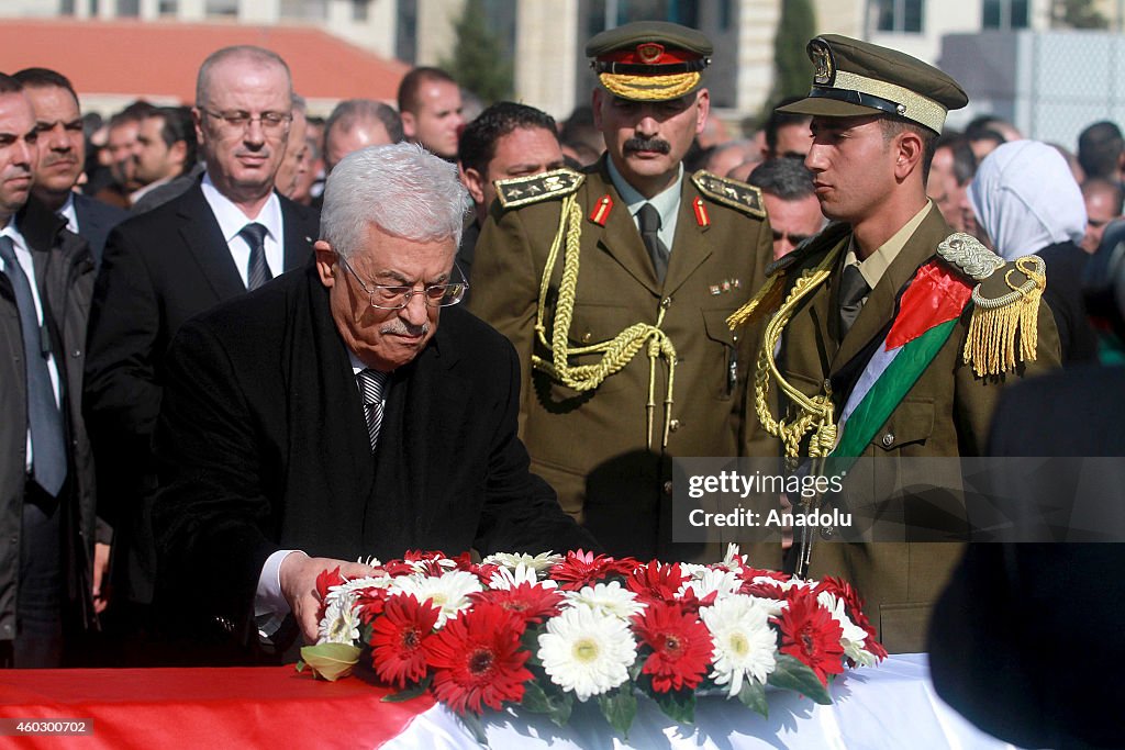 Funeral of Palestinian Minister Ziad Abu Ein