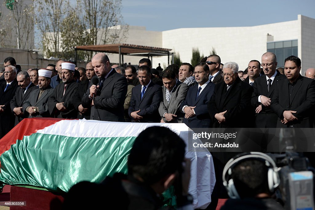 Funeral of Palestinian Minister Ziad Abu Ein