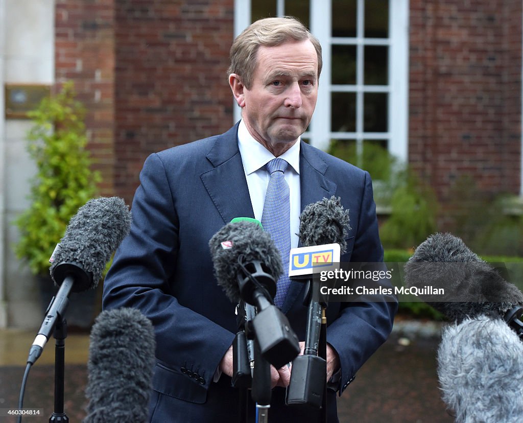 The Prime Minister Joins The Irish Taoiseach At Stormont For Cross Party Talks
