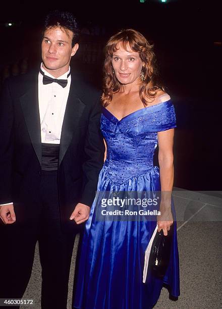 Actor James Marshall and actress Wendy Robie attend the 42nd Annual Primetime Emmy Awards on September 16, 1990 at the Pasadena Civic Auditorium in...