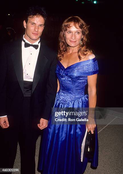 Actor James Marshall and actress Wendy Robie attend the 42nd Annual Primetime Emmy Awards on September 16, 1990 at the Pasadena Civic Auditorium in...