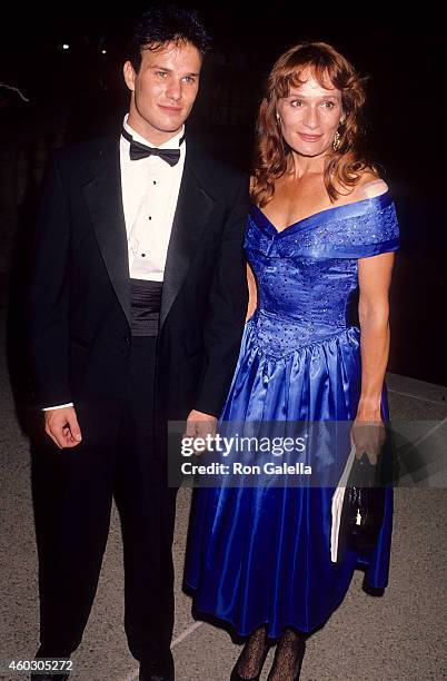 Actor James Marshall and actress Wendy Robie attend the 42nd Annual Primetime Emmy Awards on September 16, 1990 at the Pasadena Civic Auditorium in...