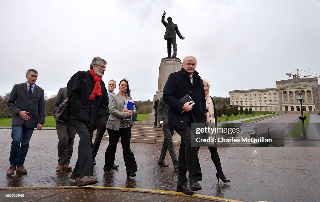 The Prime Minister Joins The Irish Taoiseach At Stormont For Cross Party Talks