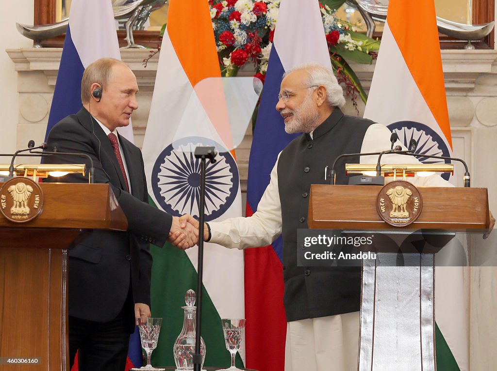 Russian President Putin in India