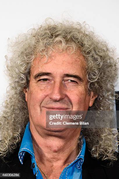 Brian May attend a photocall on the occasion of the musical project 'Queen & Adam Lambert' at Ritz Carlton on December 11, 2014 in Berlin, Germany.