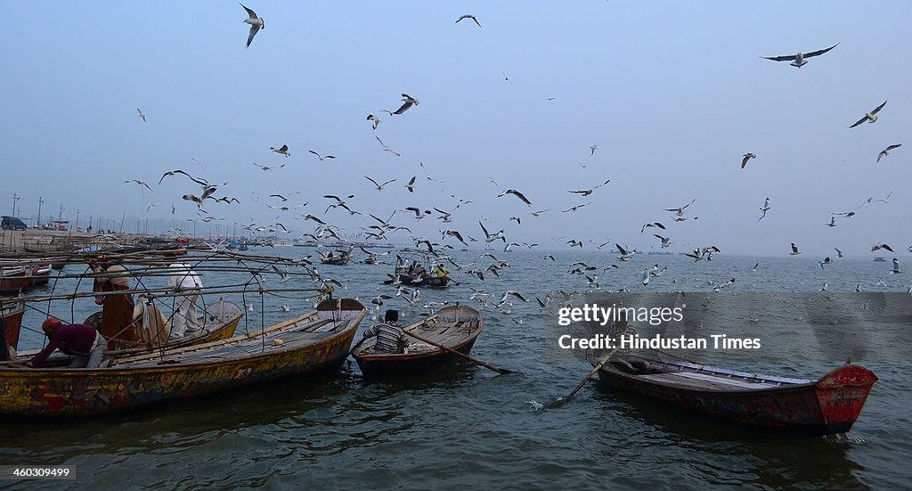 Preparations For Magh Mela At Sangam In Allahabad