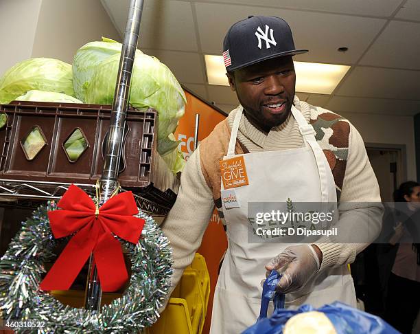 Cent attends Feeding America Hosts Bi-Coastal Celebrity Volunteer Event at the Food Bank For New York City’s Community Kitchen & Food Pantry on...