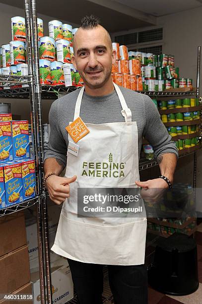 Chef Marc Forgione attends Feeding America Hosts Bi-Coastal Celebrity Volunteer Event at the Food Bank For New York City’s Community Kitchen & Food...