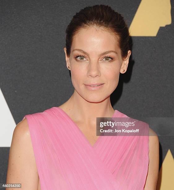 Actress Michelle Monaghan arrives at the Academy Of Motion Picture Arts And Sciences' Governors Awards at The Ray Dolby Ballroom at Hollywood &...