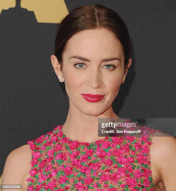 Actress Emily Blunt arrives at the Academy Of Motion Picture Arts And Sciences' Governors Awards at The Ray Dolby Ballroom at Hollywood & Highland...
