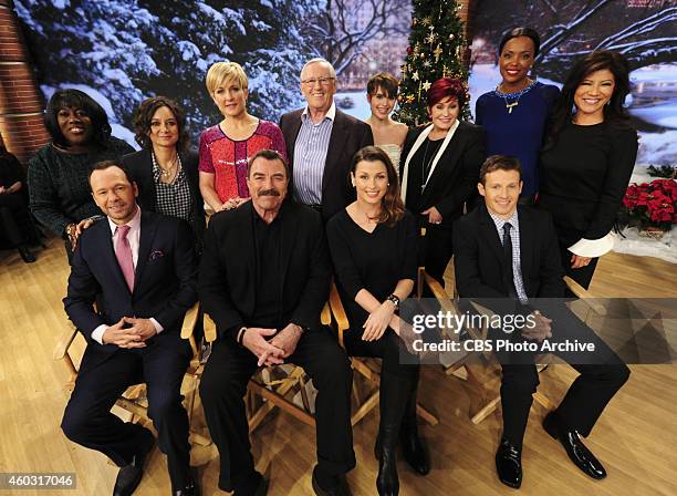 The cast of CBS's "Blue Bloods" visit the ladies of The Talk on Friday, Dec. 12, 2014 on the CBS Television Network. From left, Sheryl Underwood,...