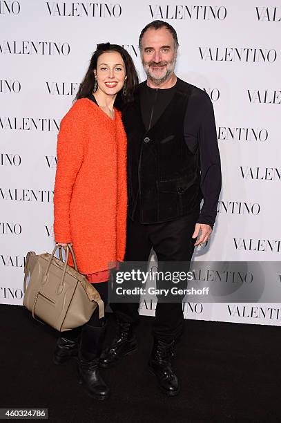 Geraldina Ferri and Fabrizio Ferri attend the Valentino Sala Bianca 945 Event on December 10, 2014 in New York City.