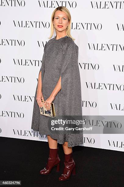 Natalie Joos attends the Valentino Sala Bianca 945 Event on December 10, 2014 in New York City.