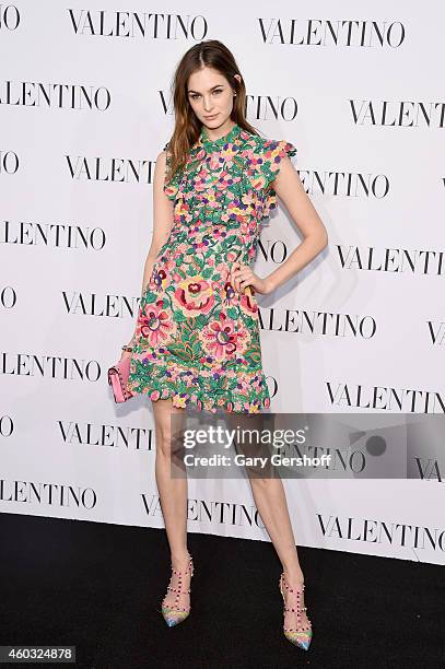 Evangeline Smyrniotaki attends the Valentino Sala Bianca 945 Event on December 10, 2014 in New York City.