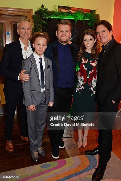 Producer John DeLuca, Daniel Huttlestone, James Corden Anna Kendrick and director Rob Marshall attend a Special Screening of "Into The Woods" at The...