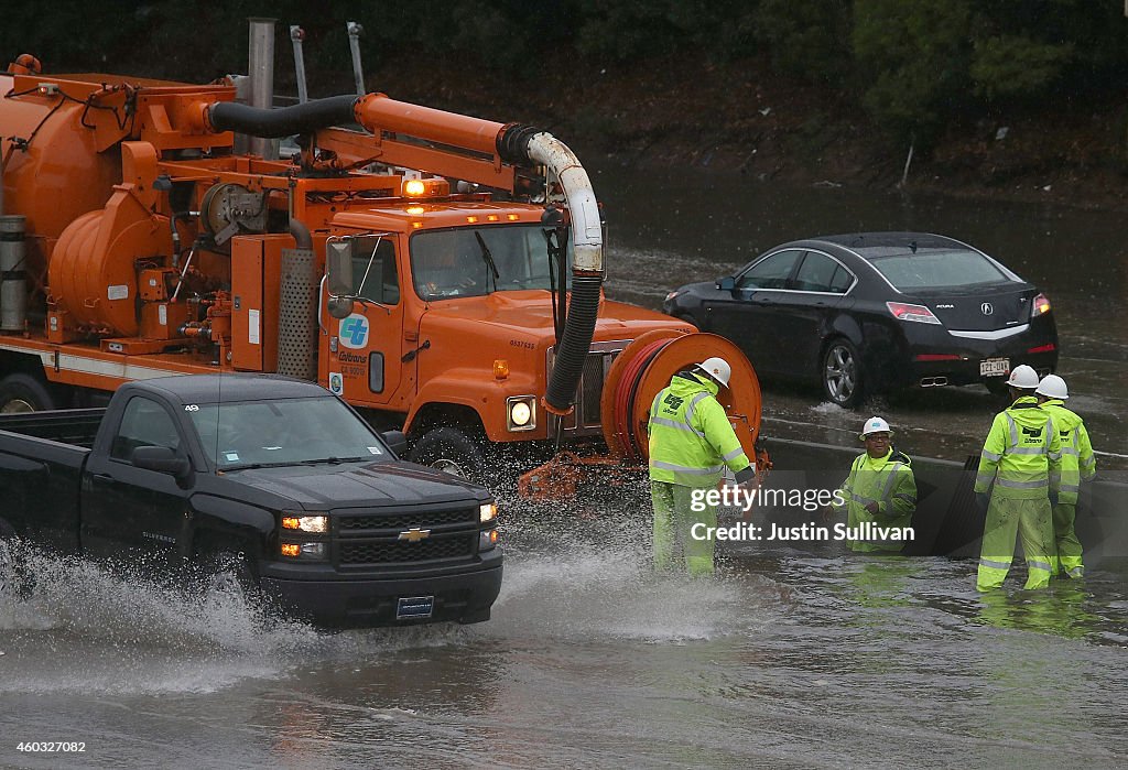 Large Winter Storm Brings Heavy Rains And High Ways To Northern California