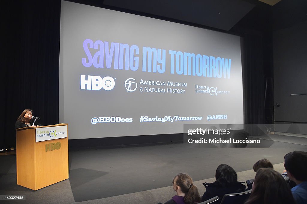 NJ Screening Of HBO Documentary Film "Saving My Tomorrow" At The Liberty Science Center