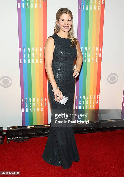 Kelli O'Hara arrives for the 37th Annual Kennedy Center Honors at John F. Kennedy Center for the Performing Arts on December 7, 2014 in Washington,...