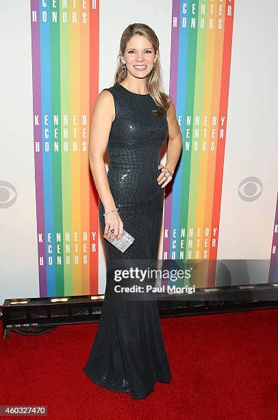 Kelli O'Hara arrives for the 37th Annual Kennedy Center Honors at John F. Kennedy Center for the Performing Arts on December 7, 2014 in Washington,...