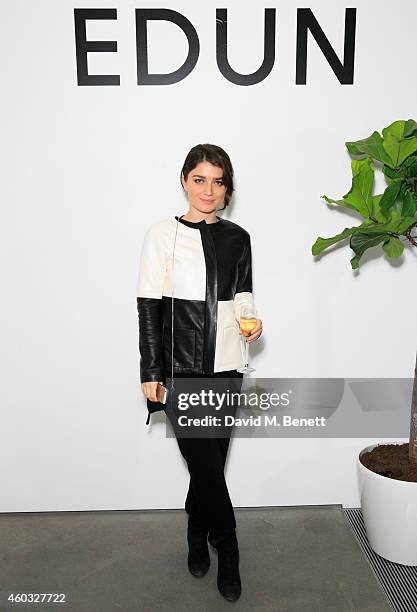 Eve Hewson attends the Edun Pre Fall Dinner at Alison Jacques Gallery on December 11, 2014 in London, England.