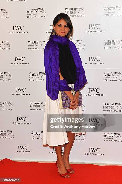 Nominee Ahd Kamel during the IWC Filmmaker Award Night 2014 at The One & Only Royal Mirage on December 11, 2014 in Dubai, United Arab Emirates.