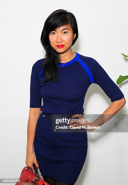 Mimi Xu attends the Edun Pre Fall Dinner at Alison Jacques Gallery on December 11, 2014 in London, England.