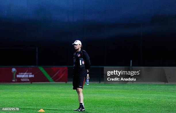 Head coach of Western Sydney Wanderers FC, Tony Popovic attends a training session ahead of FIFA Club World Cup Morocco 2014 quarter final match...