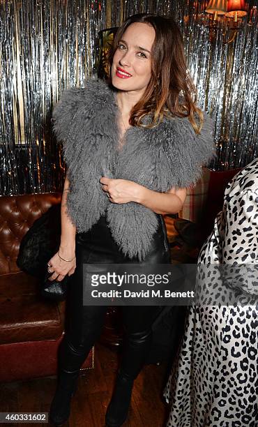 Jess Mills attends the Glam Rock Christmas party to celebrate the collaboration between House of Hackney and Terry De Havilland at The Scotch of St...