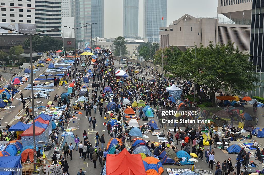 Occupy Hong Kong Protest Eviction