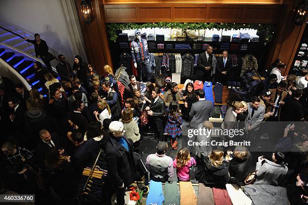 General view of the atmosphere at the Tommy Hilfiger and GQ event honoring The Men Of New York at the Tommy Hilfiger Fifth Avenue Flagship on...