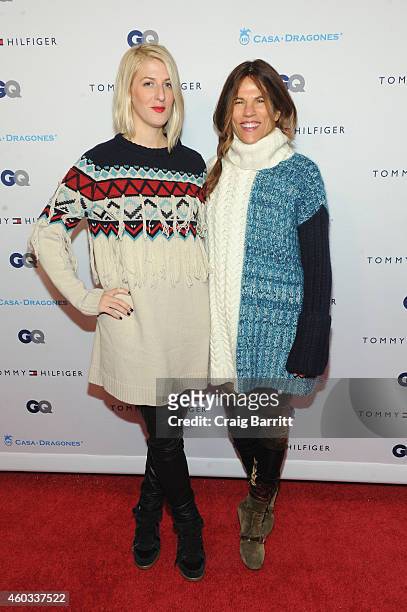 Casey Fremont Crowe and Doreen Remen of Art Production Fund attend the Tommy Hilfiger and GQ event honoring The Men Of New York at the Tommy Hilfiger...
