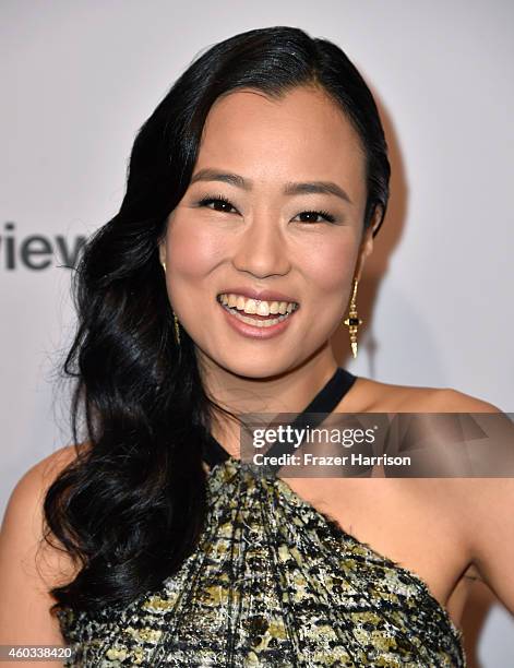 Actress Diana Bang attends the premiere Of Columbia Pictures' "The Interview" at The Theatre at Ace Hotel Downtown LA on December 11, 2014 in Los...