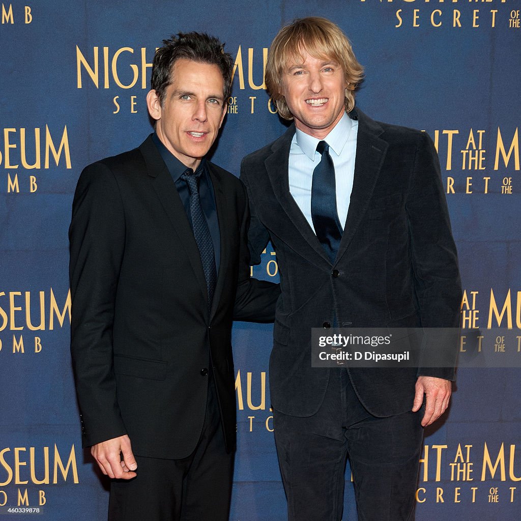 "Night At The Museum: Secret Of The Tomb" New York Premiere - Inside Arrivals