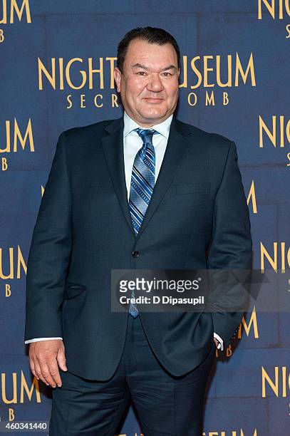 Patrick Gallagher attends the "Night At The Museum: Secret Of The Tomb" New York Premiere at the Ziegfeld Theater on December 11, 2014 in New York...
