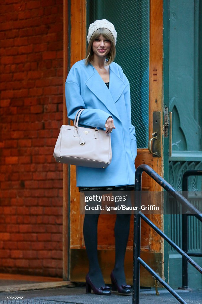 Celebrity Sightings In New York - December 11, 2014