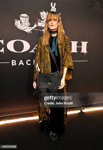 Recording artist Ioanna Gika attends Coach Backstage Rodeo Drive on December 11, 2014 in Beverly Hills, California.