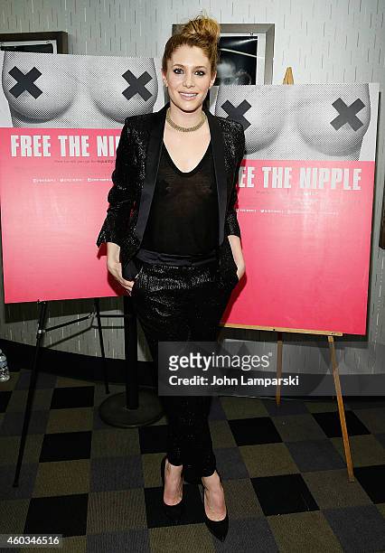 Casey LaBow attends "Free The Nipple" New York Premiere at IFC Center on December 11, 2014 in New York City.